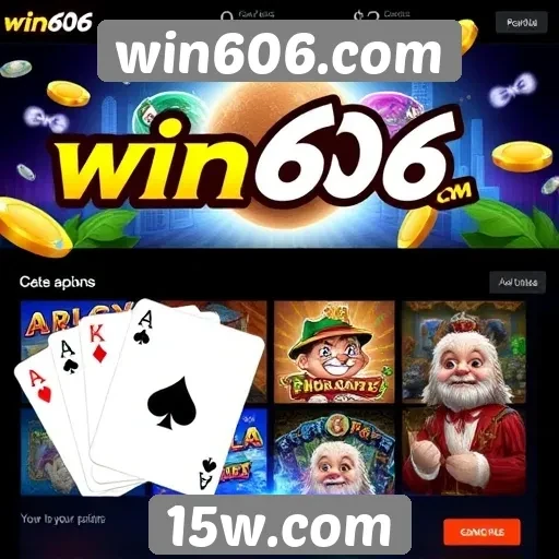Exploração das opções de jogos disponíveis em win606.com